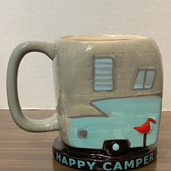 BigMouth Inc. ‘Happy Camper’ Coffee Tea Mug Cup Travel Trailer RV - Picture 10 of 10